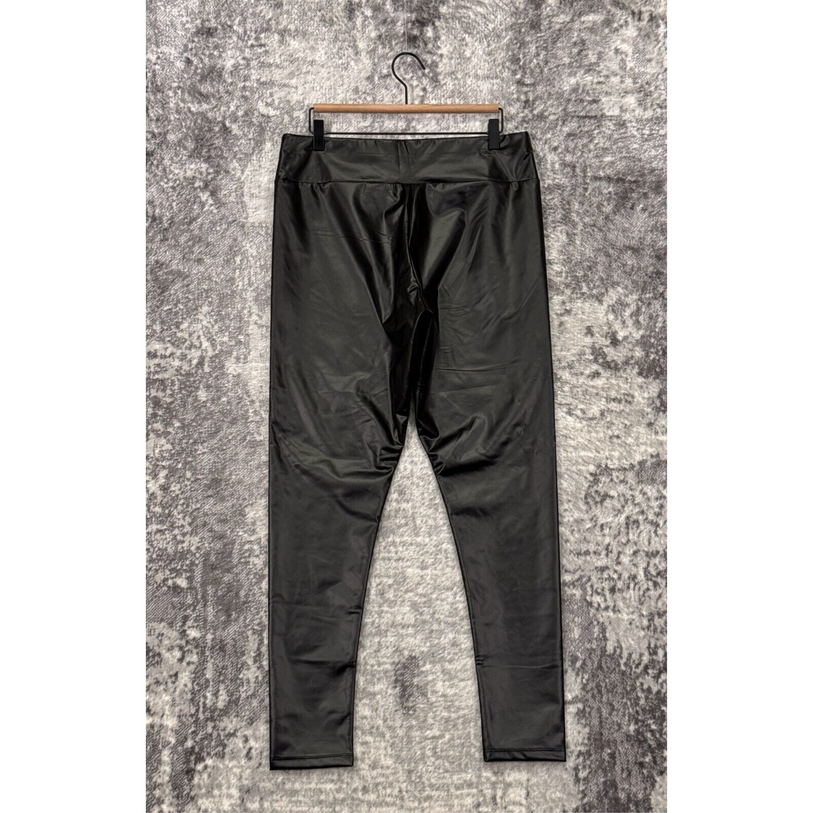 New Killstar Leggings Xxl Womens Black Faux Leather Eye Graphic Pull On — image 2 of 7